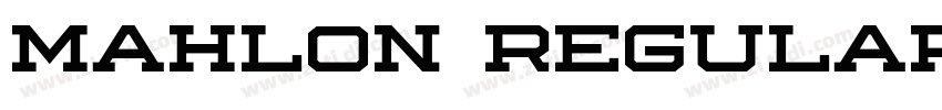 Mahlon Regular字体转换